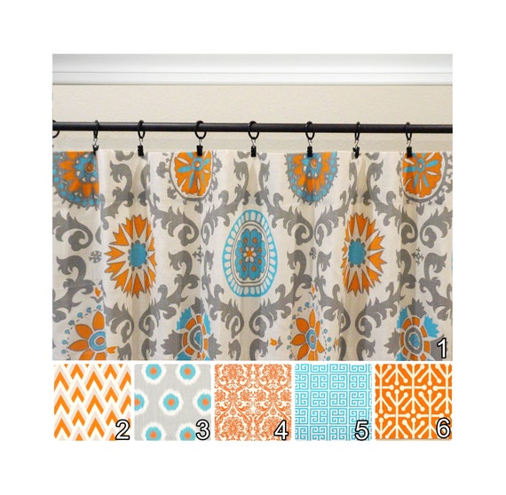Orange Curtains Grey Curtains Orange Aqua Kitchen Curtains Aqua Curtains Aqua Gray Drapes Aqua Window Curtains Optional Blackout Orange Curtains Grey Curtains Orange Aqua Kitchen Curtains Aqua Curtains Aqua Gray Drapes Aqua Window Curtains Optional Blackout