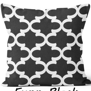 Black and White Decorative Pillows.Pillow Covers.Greek Key Throw Pillows.Black and White Euro Sham.Couch Pillows.Accent Pillows image 5