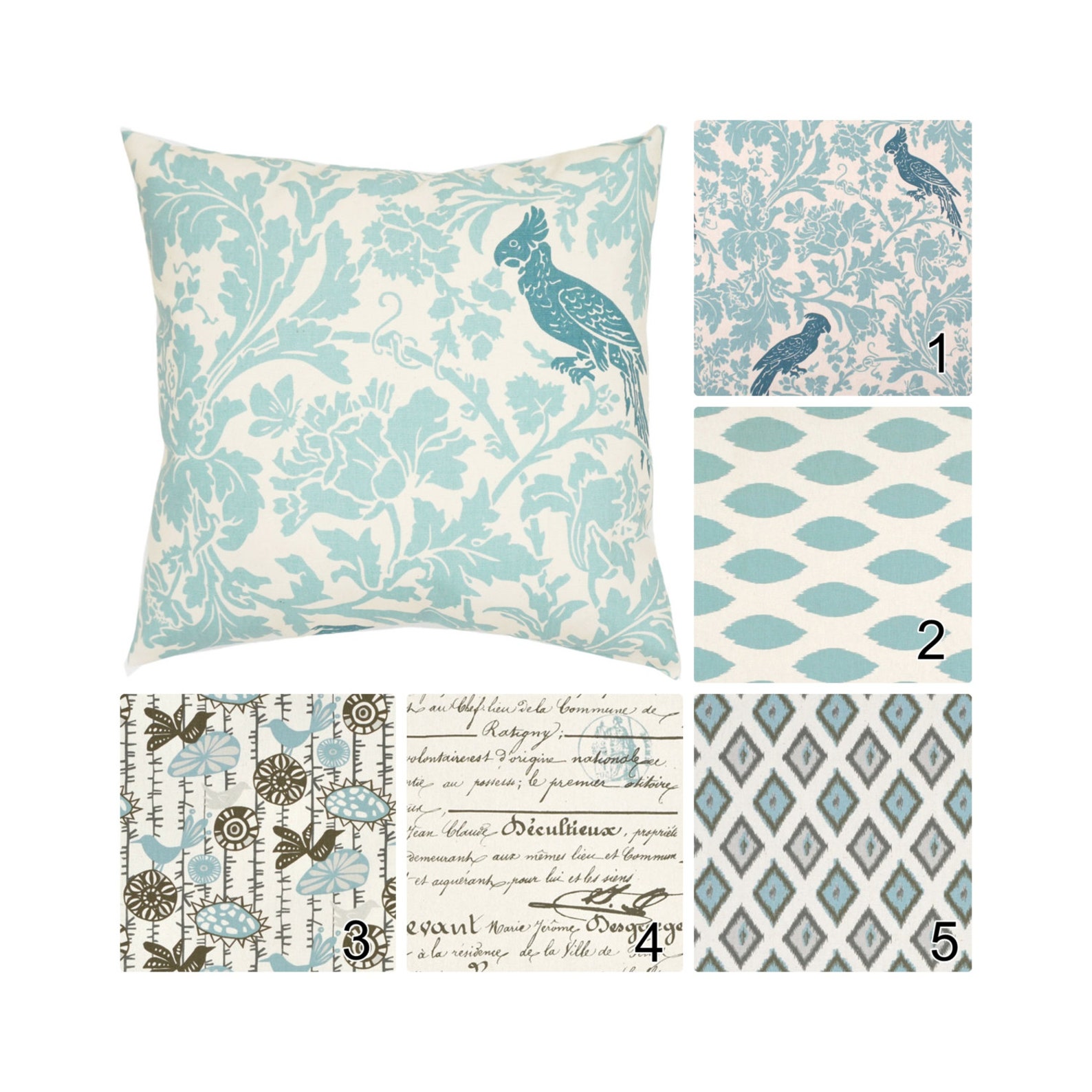 Mineral Blue Pillows.light Blue Decorative Pillow Cover.grey Etsy