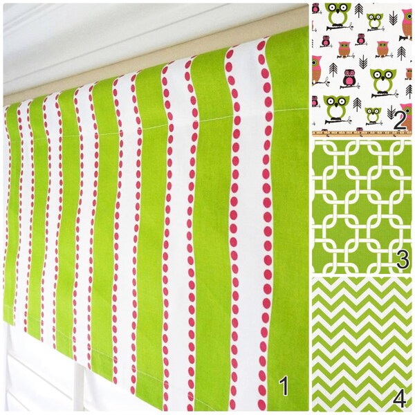 Pink Chevron Valance Etsy