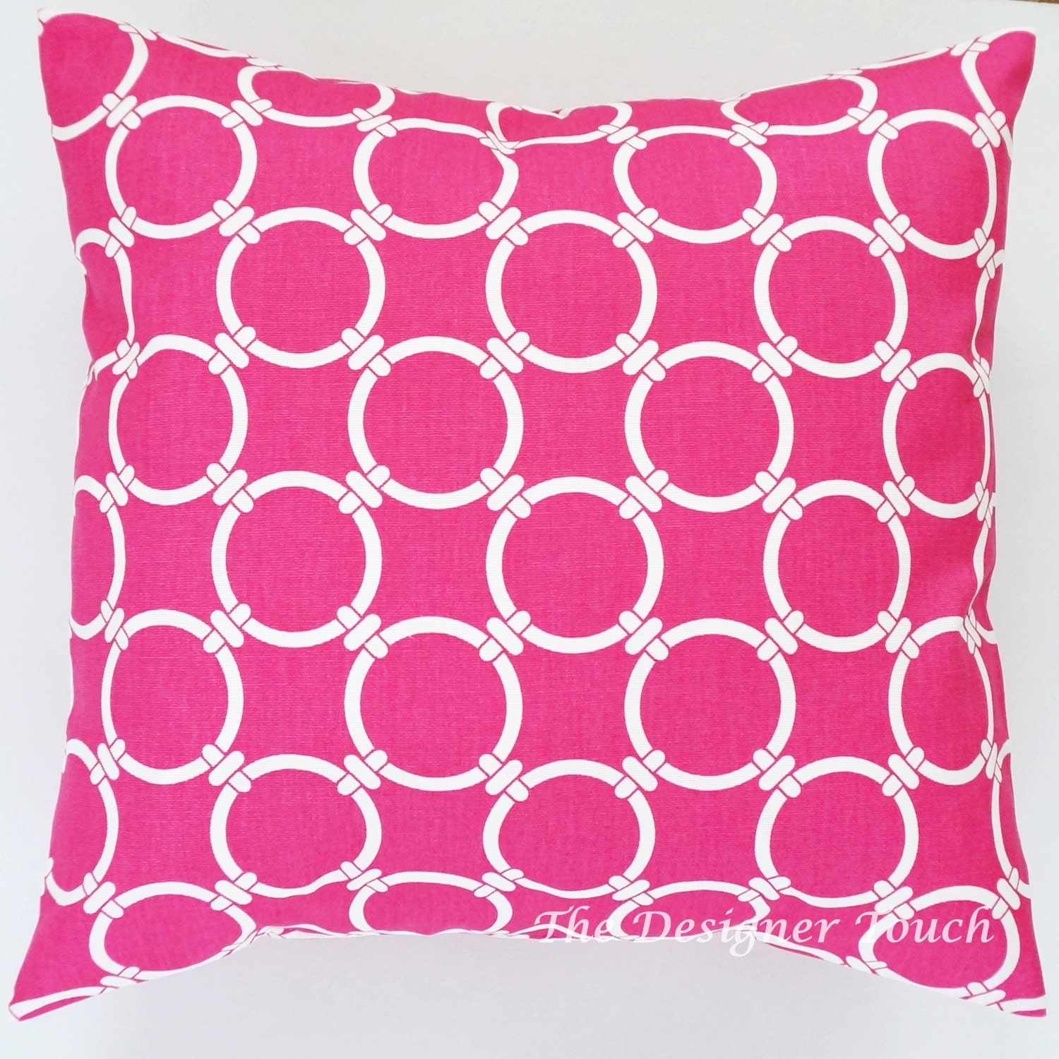 Hot Pink Throw Pillow Cover.dandelion Pillows.pink Decorative Etsy