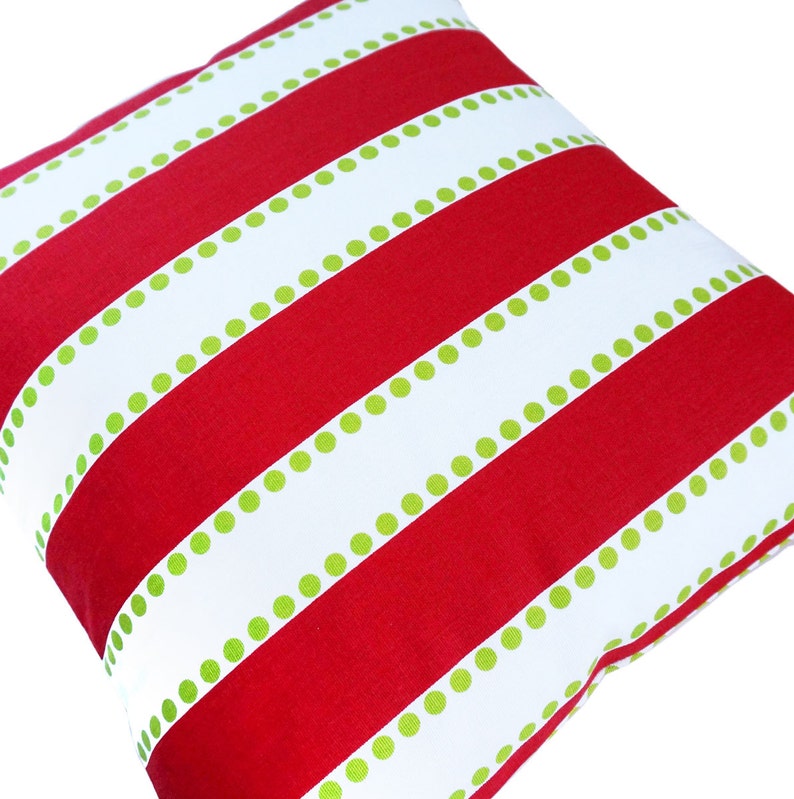 Red Pillows.Red Green Pillow Cover.Throw Pillows.Green Etsy