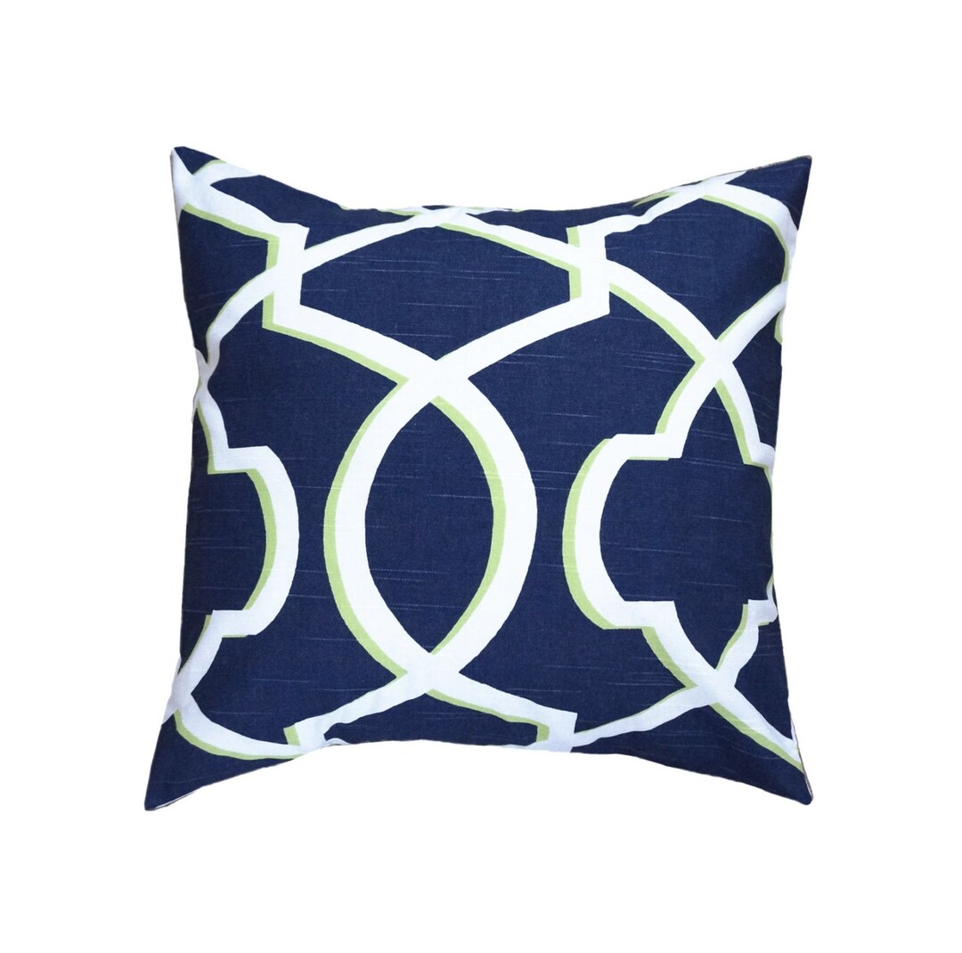 Navy Blue Pillow Cover.blue Green Pillow.peacock Color Throw Pillows