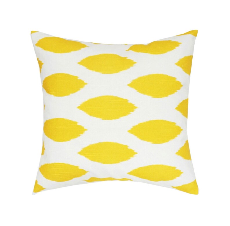 Yellow Grey Taupe Throw Pillow Lumbar Euro Sham Pillow Cover Etsy