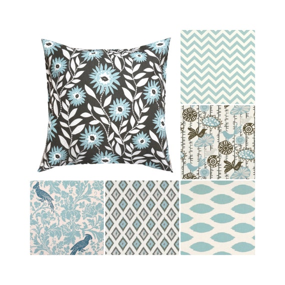 mineral blue pillows
