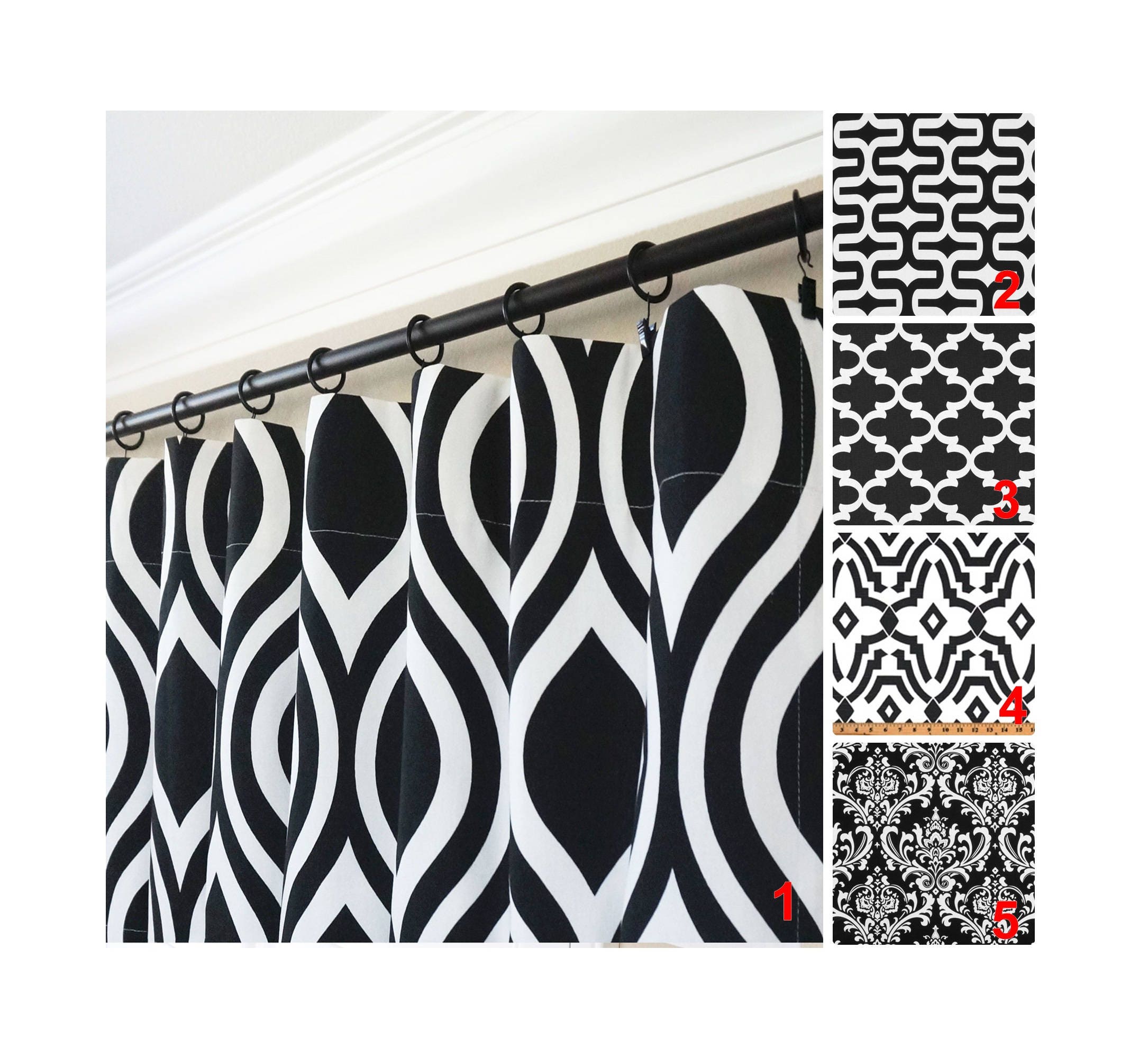 Black and White Window Curtains.White and Black Curtain Panels.Black Damask Drapes.Black Greek Key Curtains.Kitchen Curtains Black and White Window Curtains.White and Black Curtain Panels.Black Damask Drapes.Black Greek Key Curtains.Kitchen Curtains