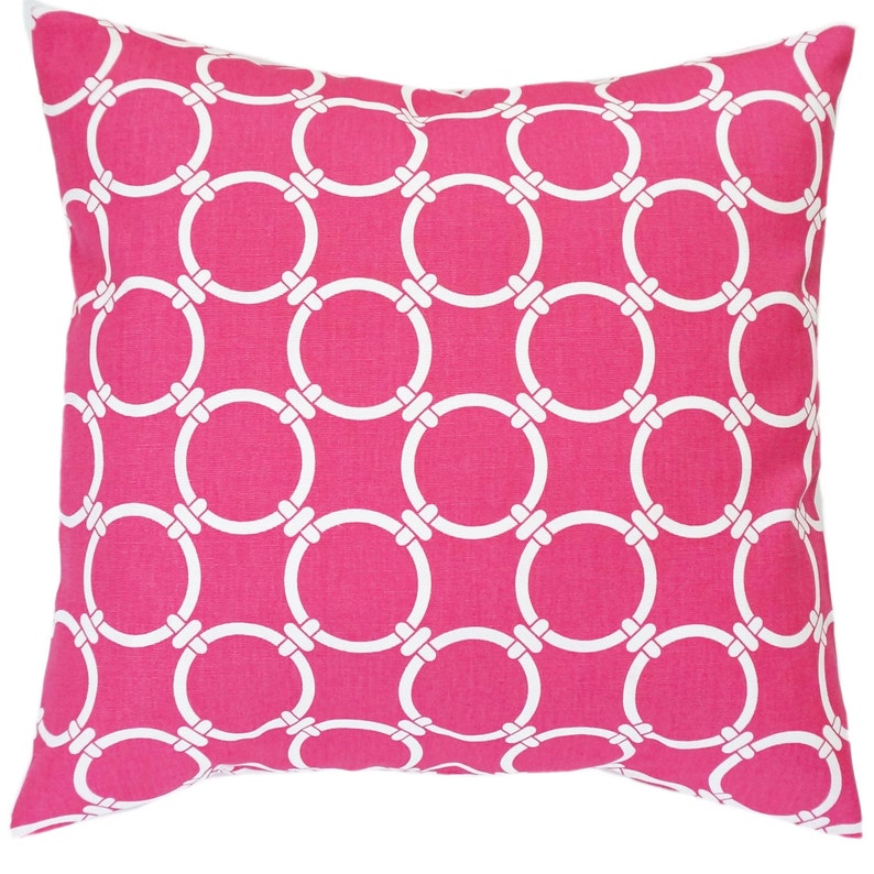 Hot Pink Pillow Cover.green Throw Pillow.decorative Etsy