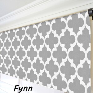 Storm Grey Valances. Gray and White Valance. Gray Window Treatments. Modern Home Decor. Kitchen Valance. Custom Size Valance. Damask Valance Fynn