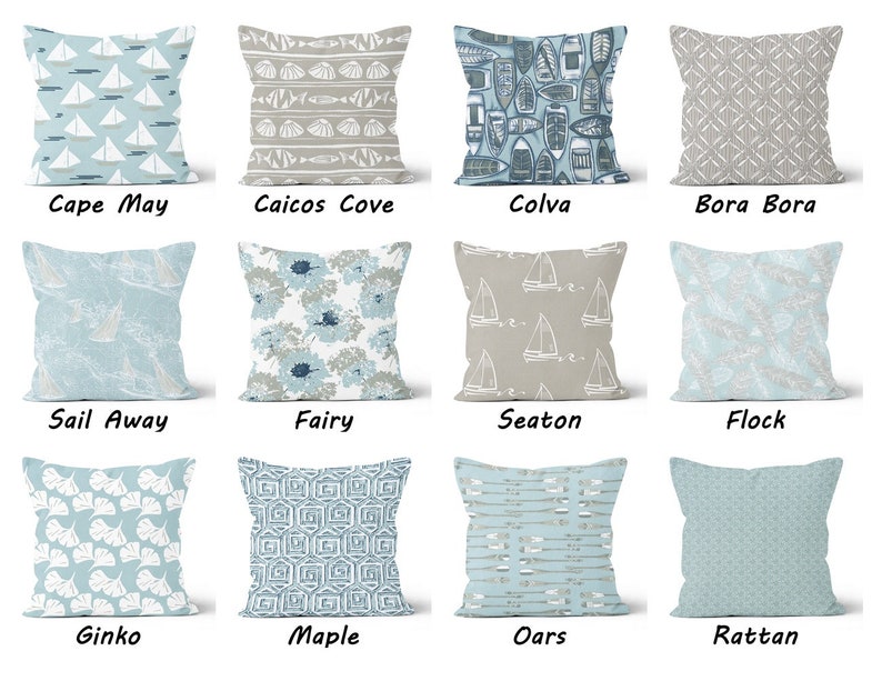 Light Blue Decorative Pillow Cover Spa Blue Toss Pillow Aqua Etsy