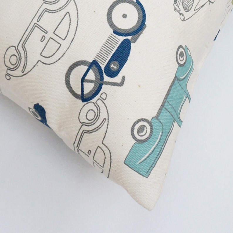 Blue Cars Throw Pillow Cover.Green Pillows.Transportation Etsy