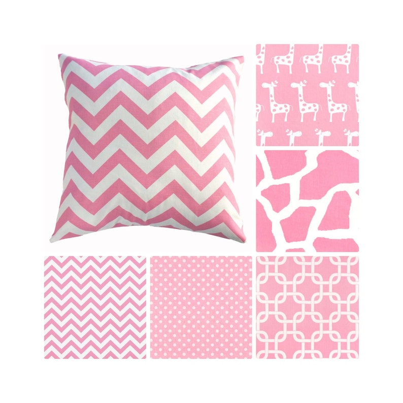 baby pink decorative pillows