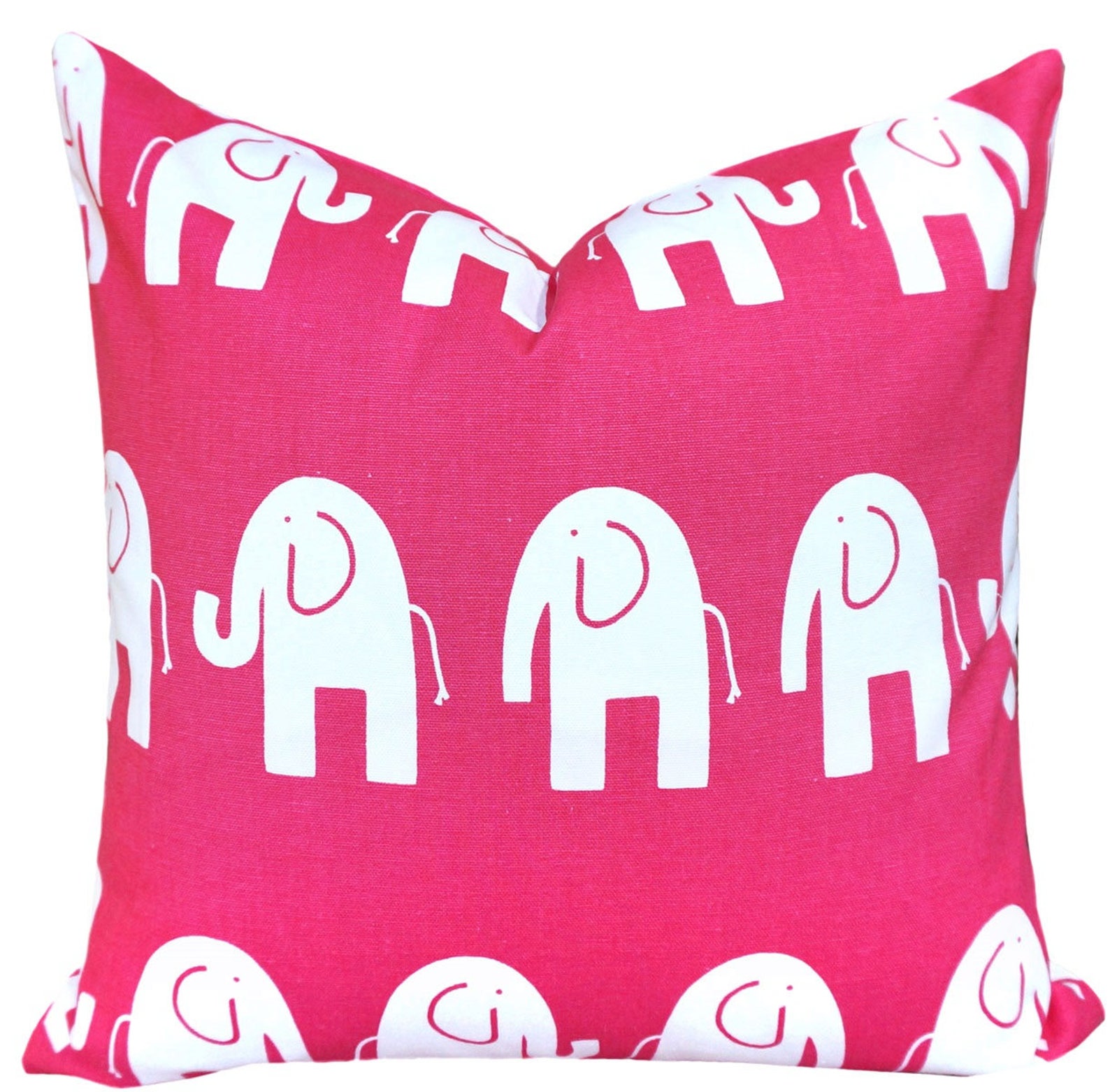 Hot Pink Pillow Cover Pink Euro Sham Cushion Pink Lumbar Etsy