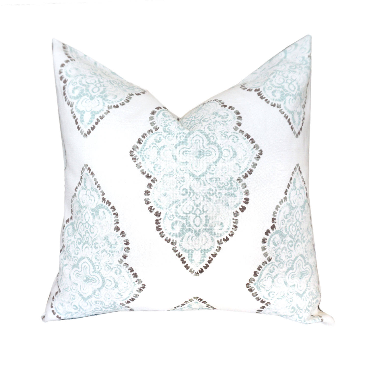 spa blue throw pillows