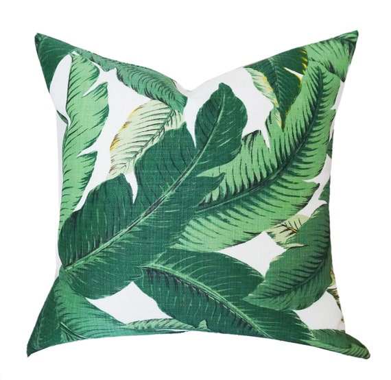 Tommy Bahama Outdoor Pillow Cover Palm Pillow Green Throw Etsy