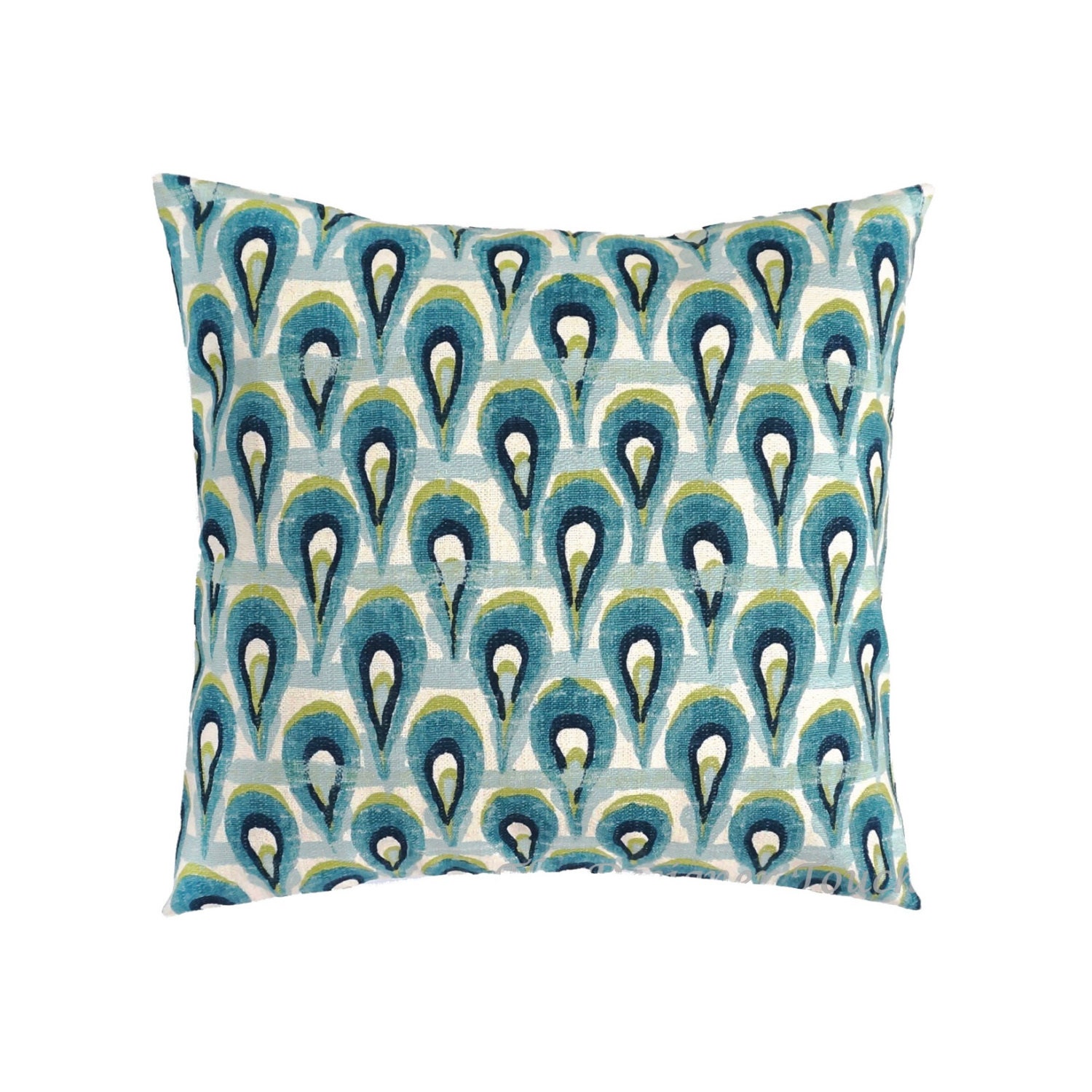 Blue Green Pillows.grey Pillow Covers.blue Pillow.peacock Etsy