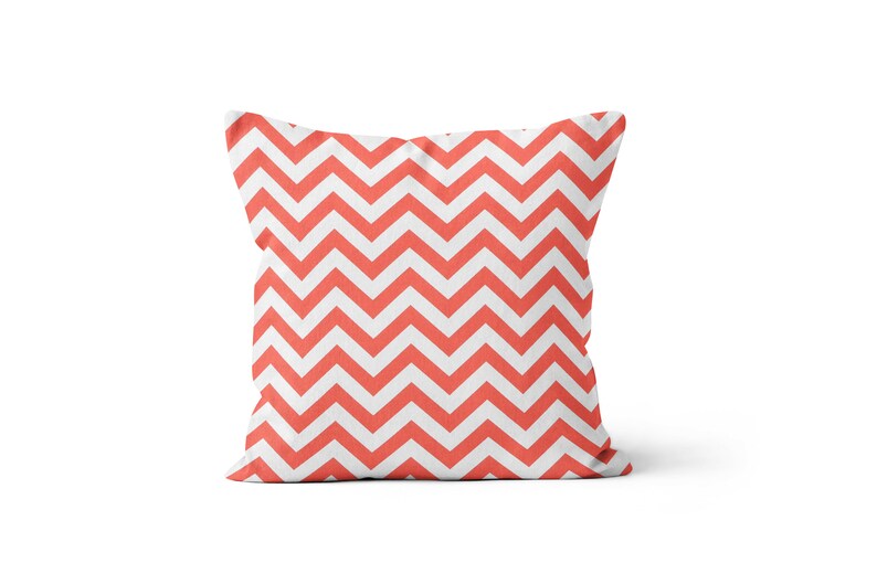 Coral Throw Pillow.Coral Pink Toss Pillow.Euro Etsy España