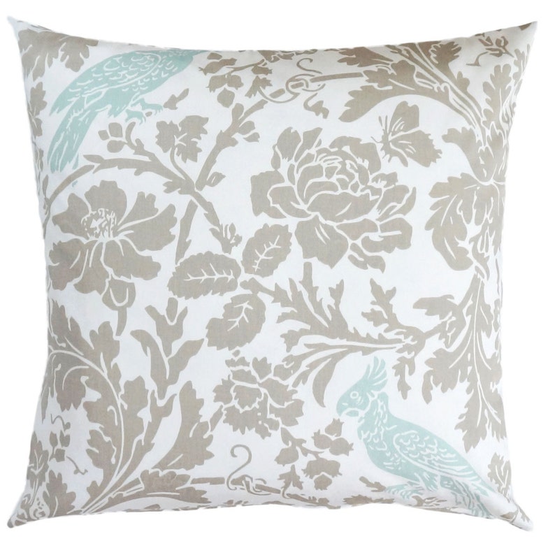 Powder Blue Pillow Covers.taupe Accent Pillows.light Blue Etsy