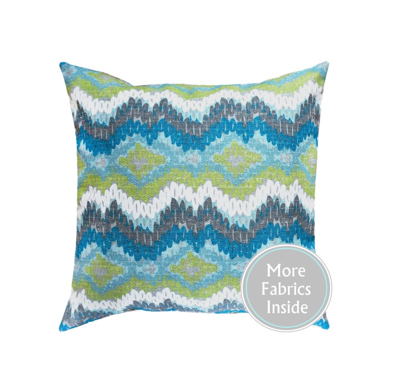 Blue Green Pillows Grey Pillow Covers Blue Pillow Peacock Etsy