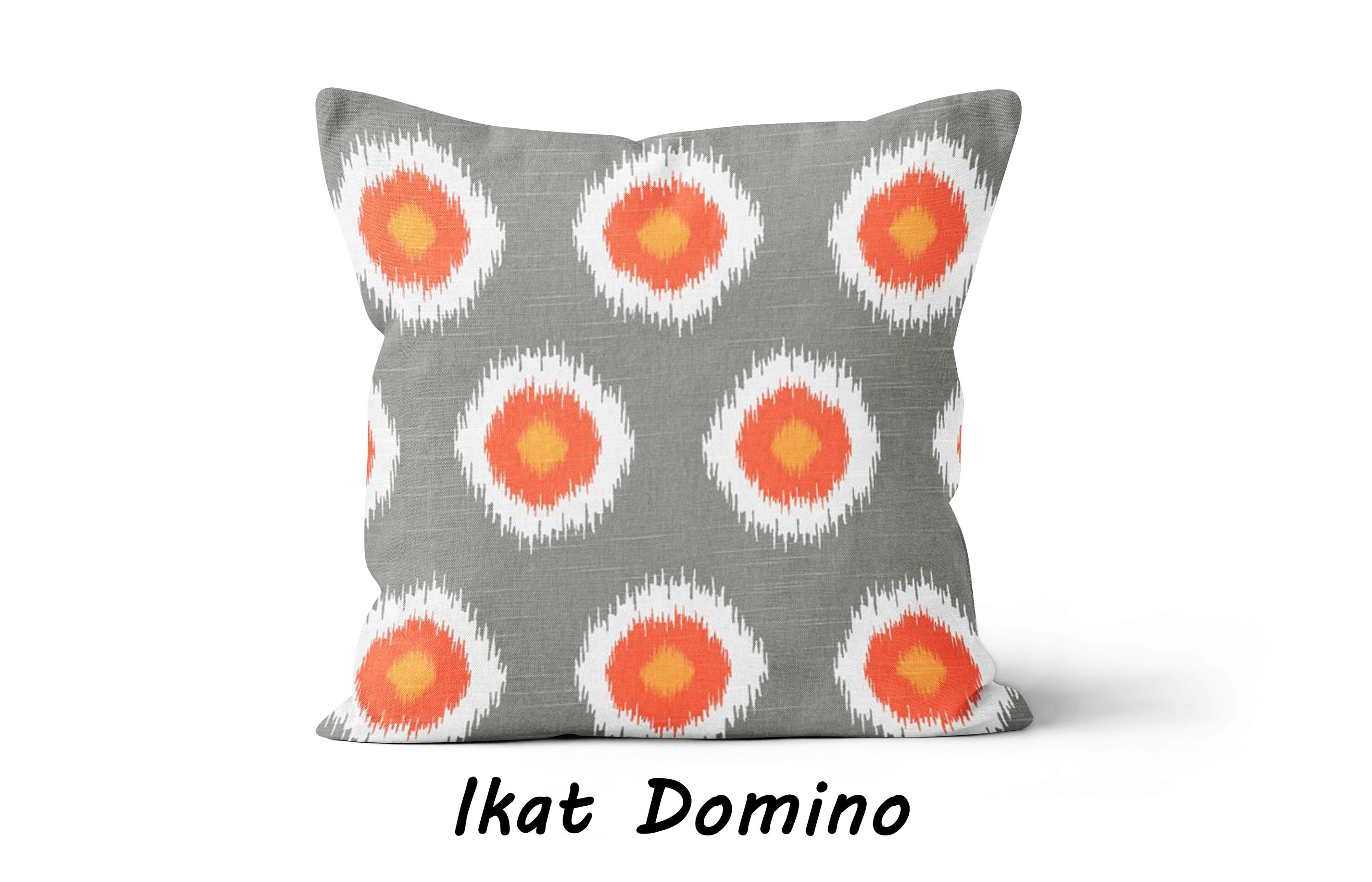 Red Orange Pillow Covers. Orange Grey Throw Pillow. Damask Etsy