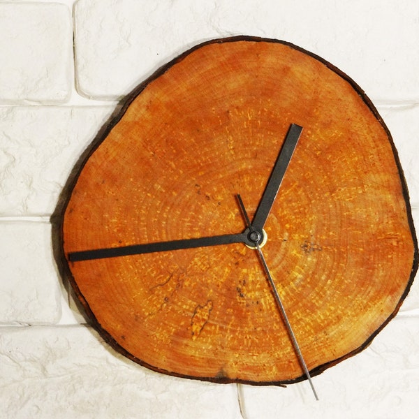 Handmade Wood Clock Etsy