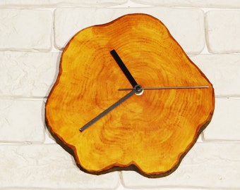 Clock, rustic clock, wall art clock, eco friendly clock, wooden clock, wood clock, home decor, wall decor, design clock, gift for him