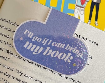 Marcapáginas magnético holográfico, regalo para amantes de los libros.