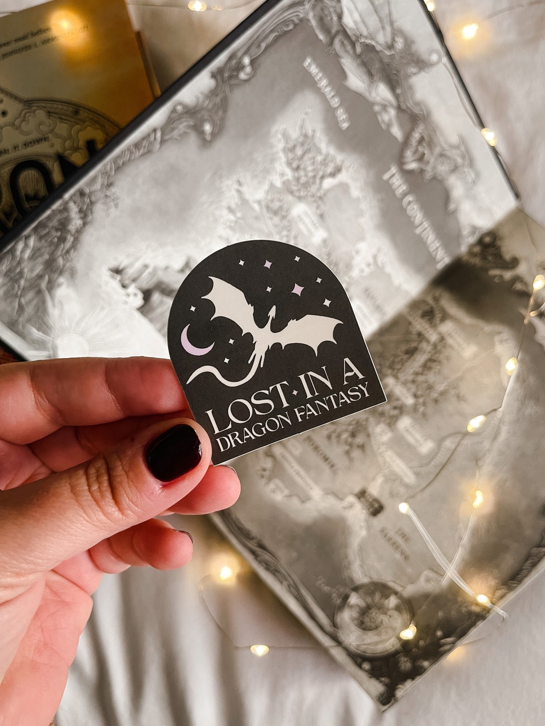 Dragon Kindle Sticker Fantasy Book Genre Sticker Romantasy Reader Gift