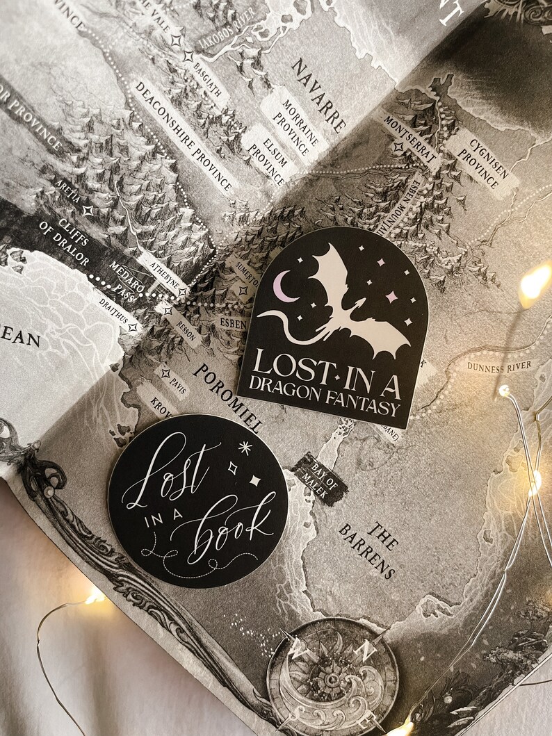 Dragon Kindle Sticker Fantasy Book Genre Sticker Romantasy Reader Gift