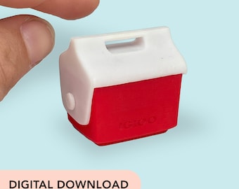STL-bestand 3D-printer - miniatuurkoeler - poppenhuis, schaal 12