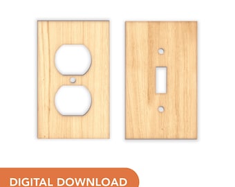 SVG File - Light Switch and Outlet Cover - Rectangular