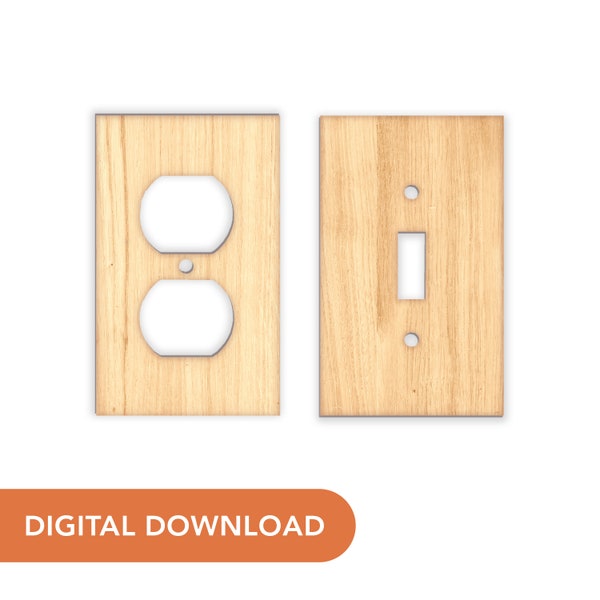SVG File - Light Switch and Outlet Cover - Rectangular