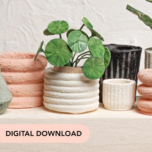 3D Printer STL File - Miniature Dollhouse Planter 5