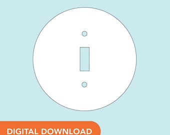 SVG File - Light Switch Cover - Circle