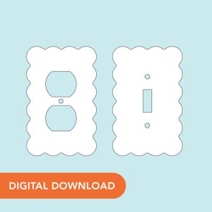 SVG File - Light Switch and Outlet Cover - Soft Ruffles