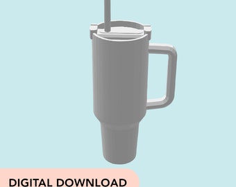 3D Printer STL File - Miniature Stanley Tumbler - 12-scale dollhouse