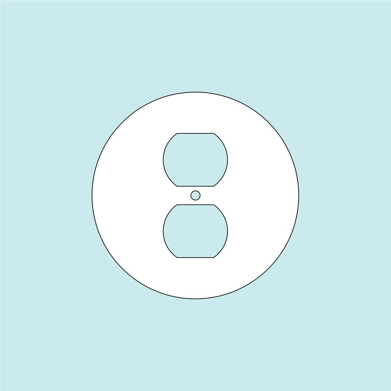 SVG File Outlet Cover Circle image 3