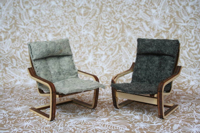 Laser Cutter SVG File Miniature Dollhouse Ikea Poang Chair Etsy Canada