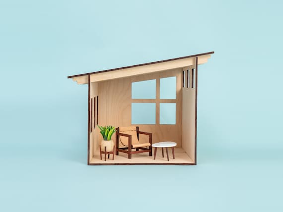Modern on sale dollhouse kits
