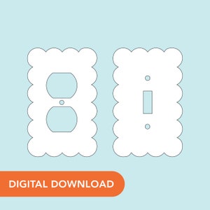 SVG File - Light Switch and Outlet Cover - Large Ruffles