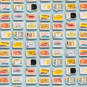 Miniature Tinned Fish, 1:12 scale, Sardines, Caviar, Anchovies and more image 4