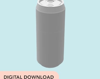 3D Printer STL File - Miniature Energy Drink Can - 12scale dollhouse