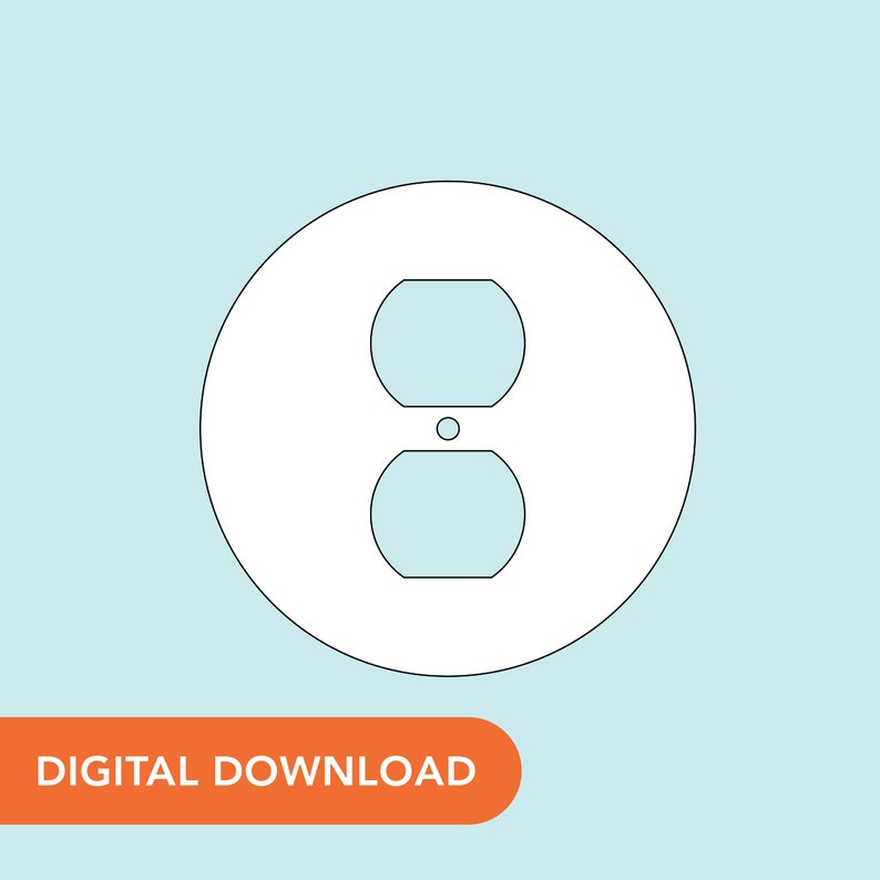 SVG File Outlet Cover Circle image 1