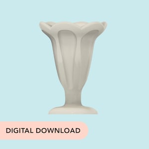 3D Printer STL File - Miniature Ice Cream Sundae Glass - 12scale dollhouse