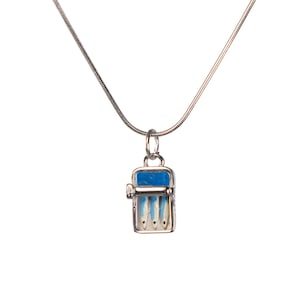 Miniature Sardine Tin Fish Necklace in Stainless Steel