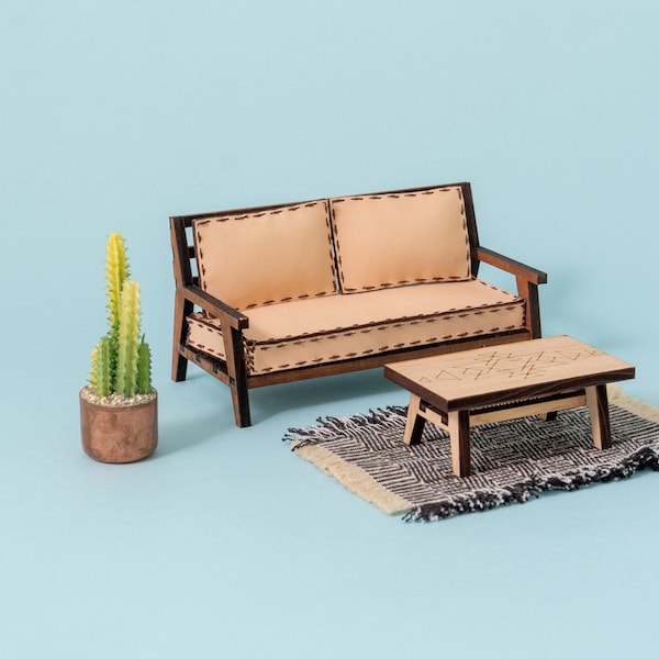 Modern Dollhouse Furniture Etsy