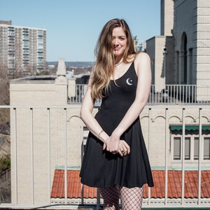 Crescent Moon Skater Dress