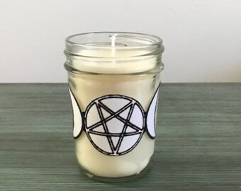 Goddess Wiccan Mason Jar Candle