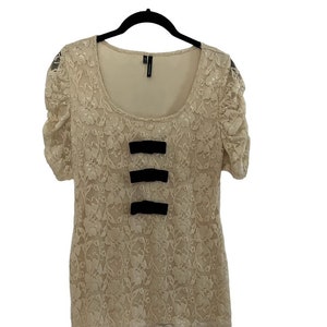 Upcycled Bow Lace Shirt