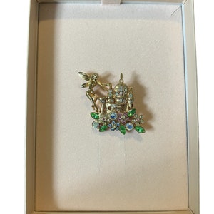 Kirks Folly Fairy and Castle Brooch