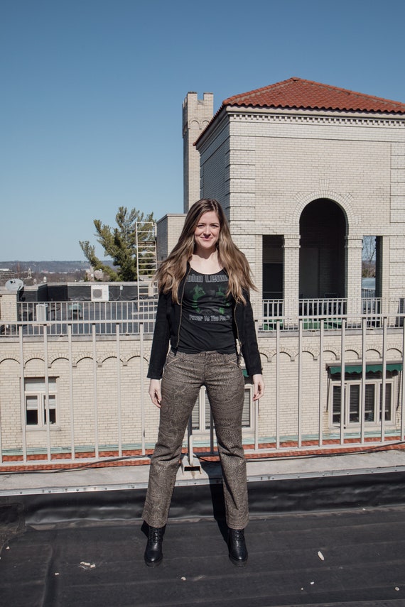 Patterned Rock n' Roll Boot Cut Pants - image 4